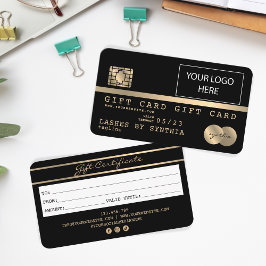 Cartão de Crédito Certificado de Presente Certific