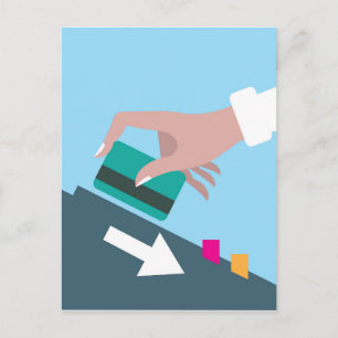 Cartão de crédito de troca manual