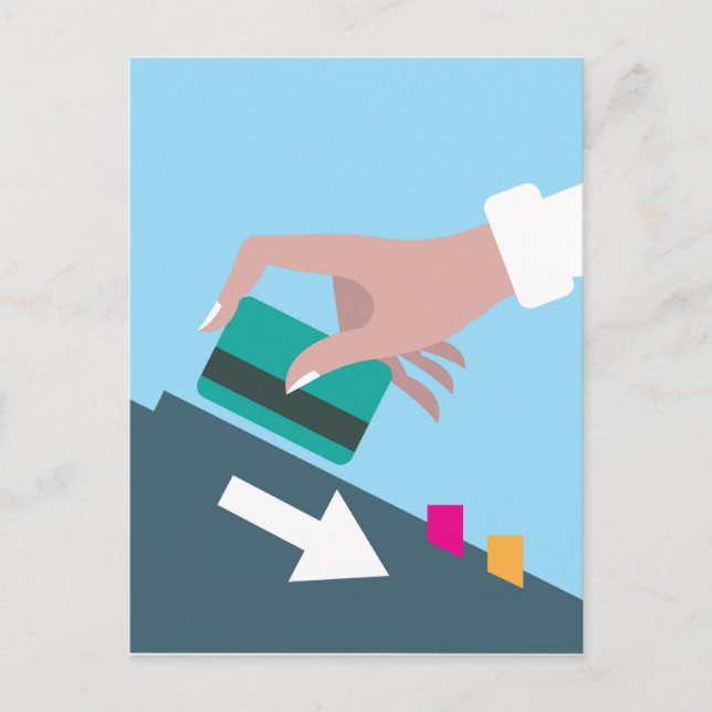 Cartão de crédito de troca manual (Frente)