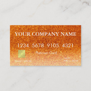 Cartão de crédito elegante do brilho