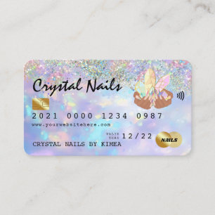 Cartão de Crédito Técnico Holográfico Opal Crystal