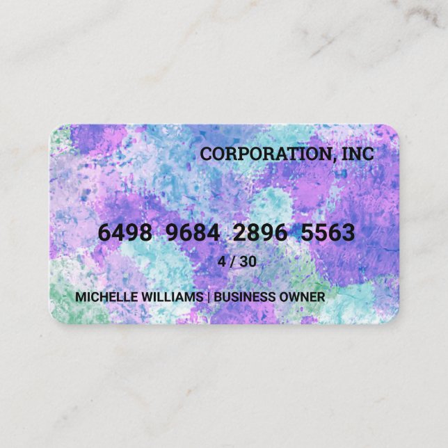 Cartão de Crédito | Tie Dye Background (Frente)