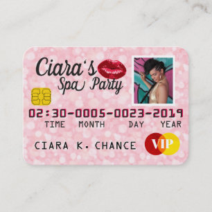 Cartão de crédito VIP  Cinza Espumante Convites Fo
