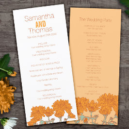 Cartão de cremalheira do programa de casamento Ora
