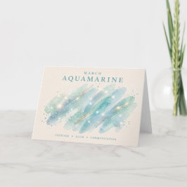 Cartão de Cristal Aquamarine
