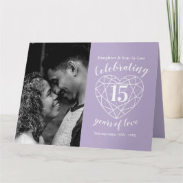 Cartão de cristal de aniversário de casamento 15