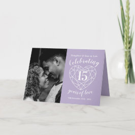 Cartão de cristal de aniversário de casamento 15