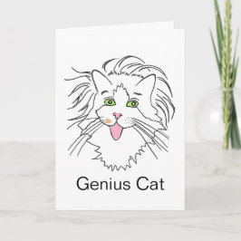 Cartão de Cultura Pop do Gato Gênio Por Dentro em 