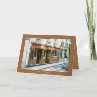 Cartão de cumprimento "Bonjour! "