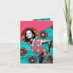 Cartão de cumprimentos africano de pano de Diana<br><div class="desc">Sista impressionante Diana Ross da alma que levanta como uma rainha!

A diva em sua vida amá-lo-á para sempre para esta!

Personalize se você por favor xx</div>