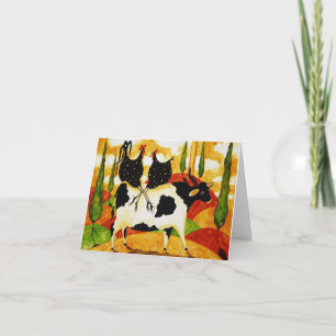 Cartão de cumprimentos - Animais da Fazenda Tuscan