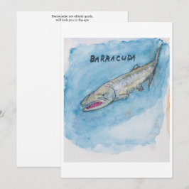 Cartão de Cumprimentos Barracuda