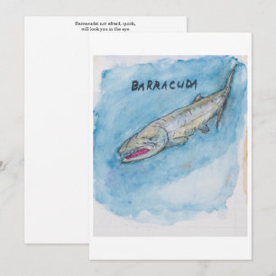 Cartão de Cumprimentos Barracuda