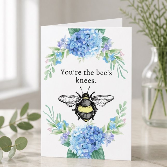 Cartão de Cumprimentos Bee's Knees 13cm x 18cm (Criador carregado)