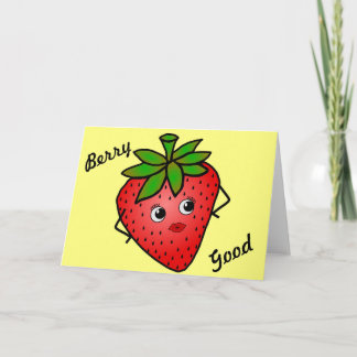 Cartão de cumprimentos bem cozido de BerryGood