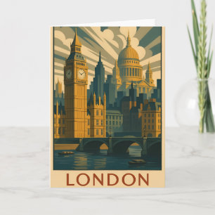 Cartão de cumprimentos com Londres 