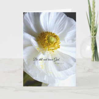 Cartão de Cumprimentos Cristão Floral, 5x7