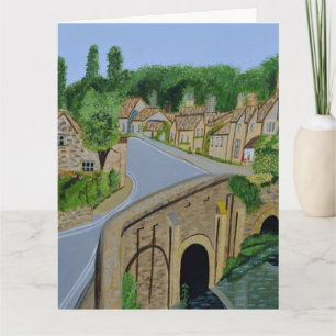Cartão de cumprimentos da Aldeia Cotswolds Inglate
