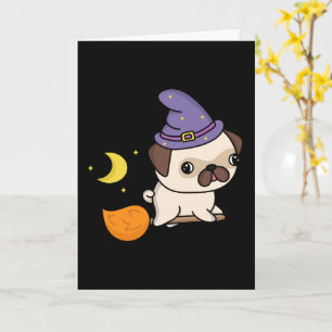 Cartão de Cumprimentos da Puggy Witch (Em Branco)
