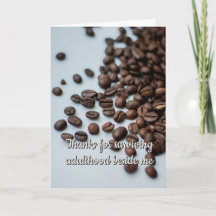 Cartão de Cumprimentos de Amizade Humor de Café En