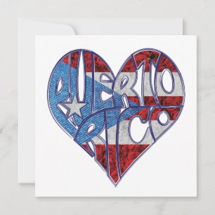 Cartão de Cumprimentos de Amor de Porto Rico