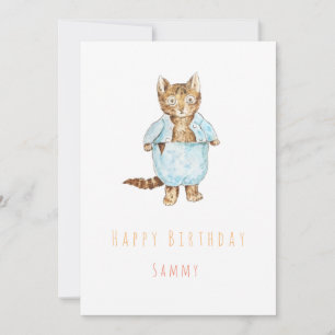 Cartão de cumprimentos de aniversário do Tom Kit