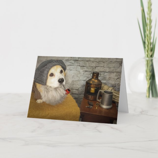 cartão de cumprimentos de aniversário Sea Chanty C (Frente)