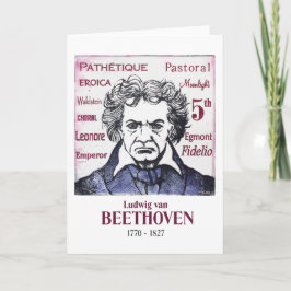Cartão de cumprimentos de Beethoven