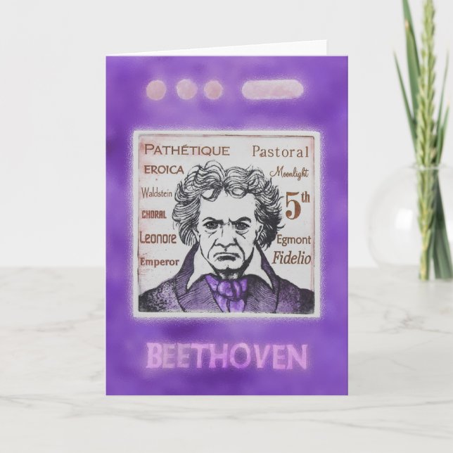 Cartão de cumprimentos de BEETHOVEN (Frente)