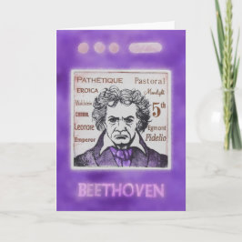 Cartão de cumprimentos de BEETHOVEN