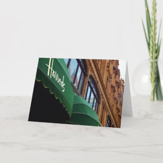 Cartão de cumprimentos de Harrods