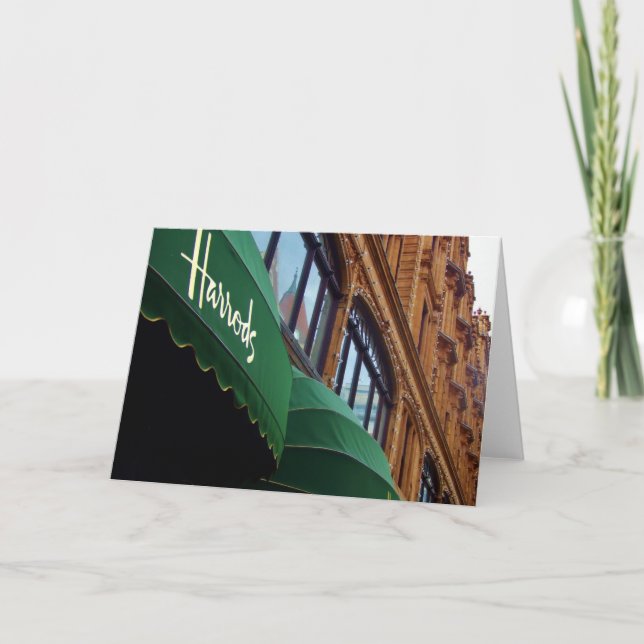 Cartão de cumprimentos de Harrods (Frente)