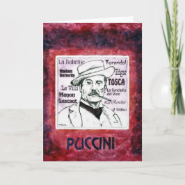 Cartão de cumprimentos de PUCCINI