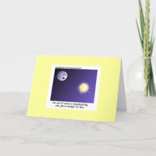 Cartão de Cumprimentos Divertido Astronomia Trabal