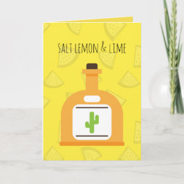 Cartão de cumprimentos do Tequila