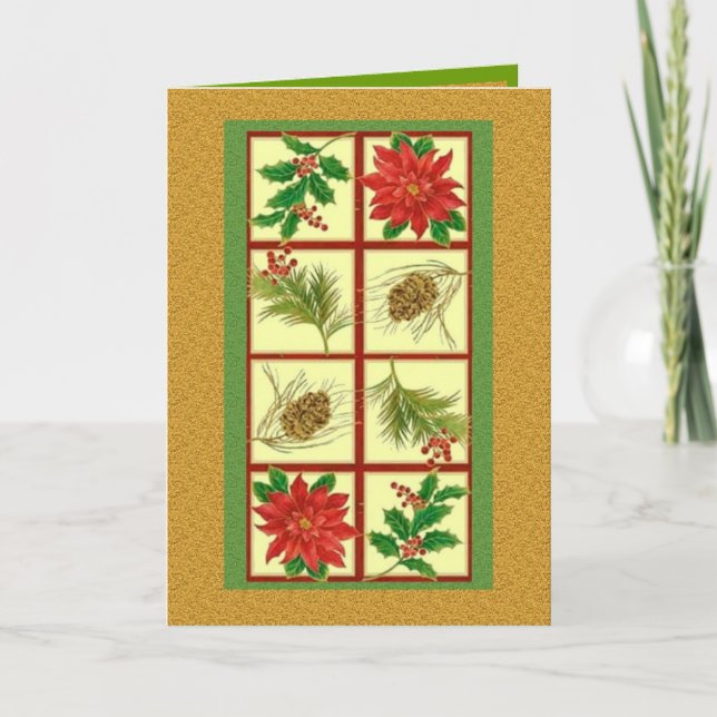 Cartão de cumprimentos do Xmas (Frente)