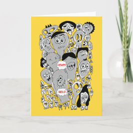 Cartão de Cumprimentos Doblado Padrão, 12,7 cm x 1