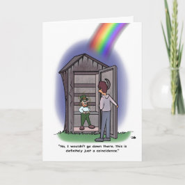 Cartão de Cumprimentos Doblado por Coincidência