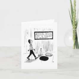 Cartão de Cumprimentos Dobrado (em branco por dent