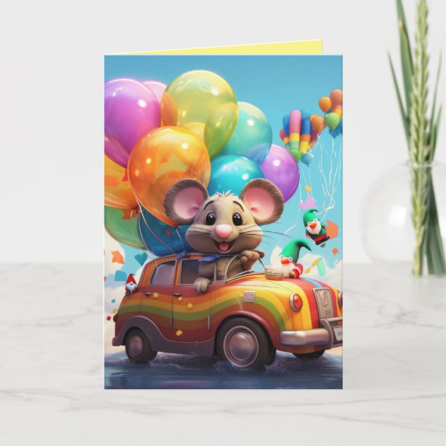 Cartão de Cumprimentos Dobrado Padrão, 12,7 cm x 1 (Frente)