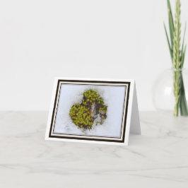 Cartão de Cumprimentos Dobrável – Grama Alpina, Áu