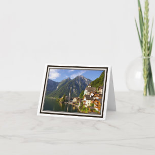 Cartão de Cumprimentos Dobrável - Hallstatt, Áustr