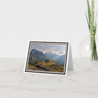 Cartão de Cumprimentos Dobrável – Os Alpes Italian