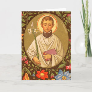 Cartão de Cumprimentos em Branco St. Aloysius Gonz