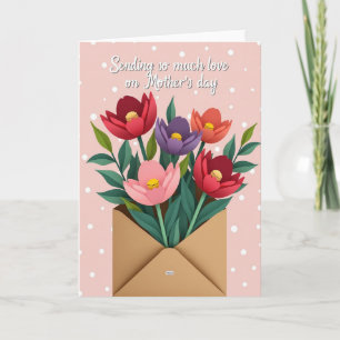 Cartão de Cumprimentos Floral Papercut