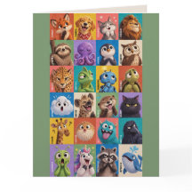Cartão de Cumprimentos Love You Many Faces – Just