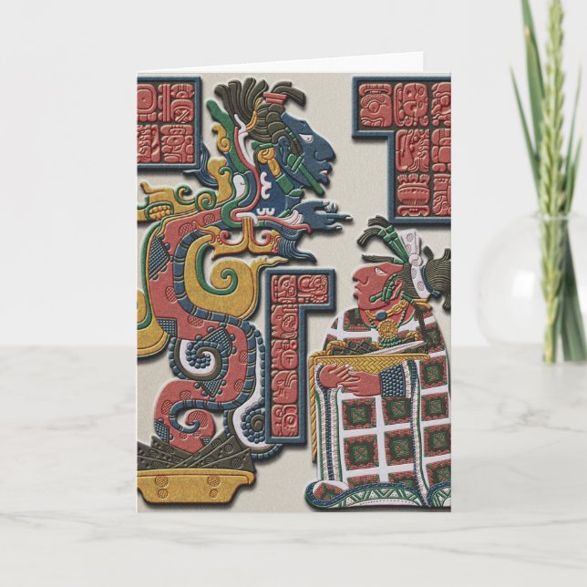 Cartão de cumprimentos maia (Frente)