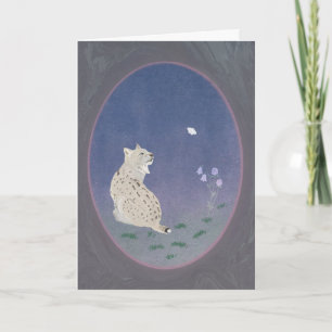 Cartão de Cumprimentos Moonlit Woodland Bobcat 5x7