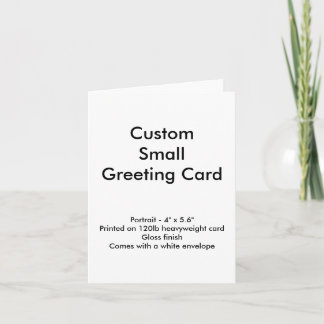 Cartão de Cumprimentos Pequeno Personalizado - Ret