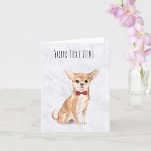 Cartão de Cumprimentos Personalizado Chihuahua